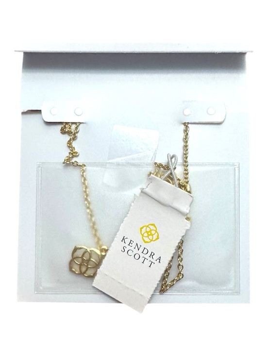 Kendra Scott Elisa Gold Pendant Necklace in Iridescent Drusy - Picture 9 of 12